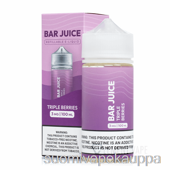 Vape Suomi Triple Berries - Patukkamehu - 100ml 6mg